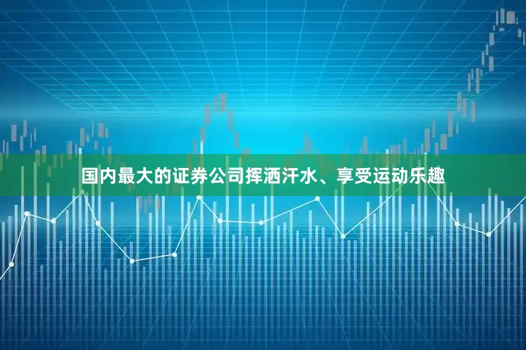 国内最大的证券公司挥洒汗水、享受运动乐趣